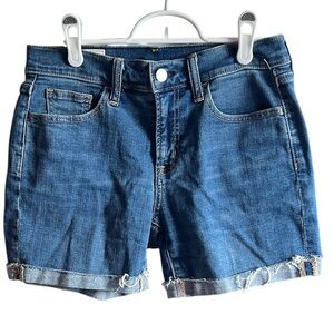 Gap Mid-Rise Denim Blue Shorts – Size 25 (0) NWOT